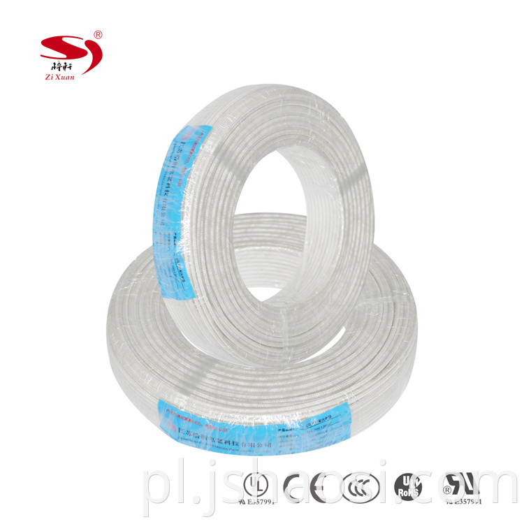 Mica wrap fire resistant wire NH-500 1.5mm² WHITE